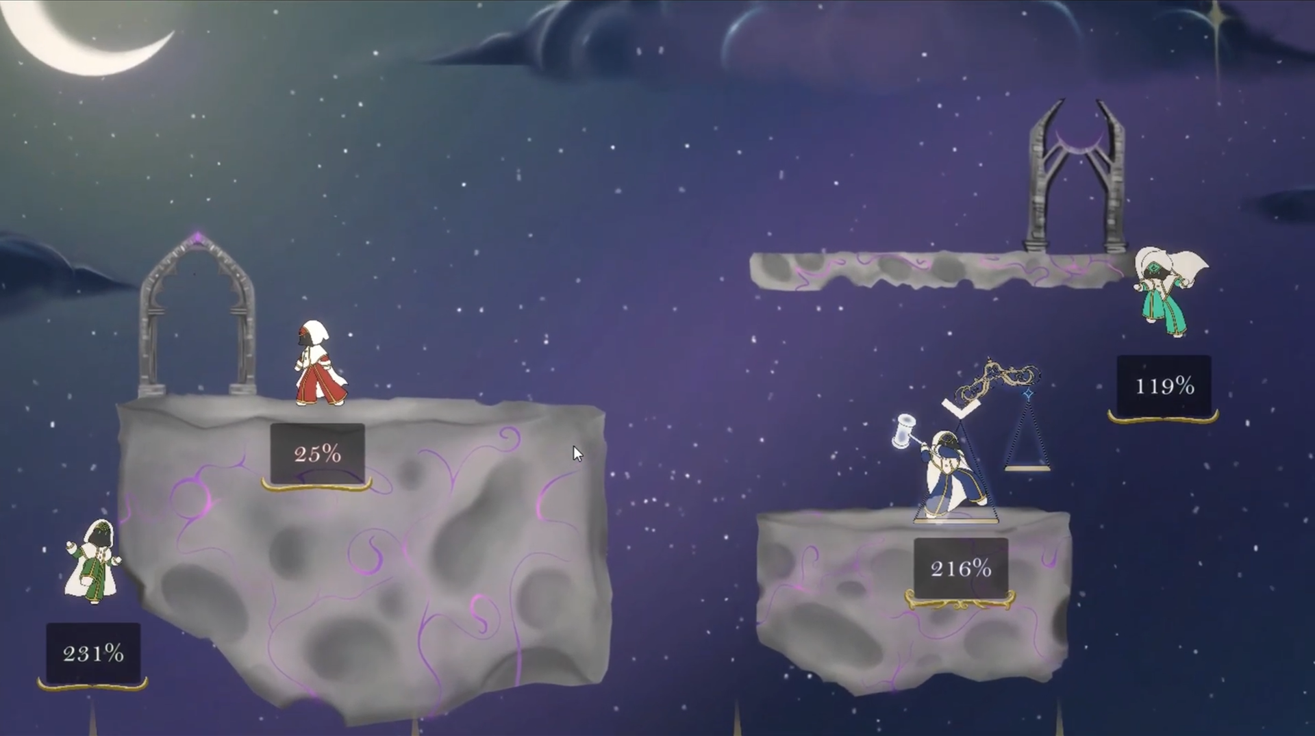 Celestial Clash Combat Scene